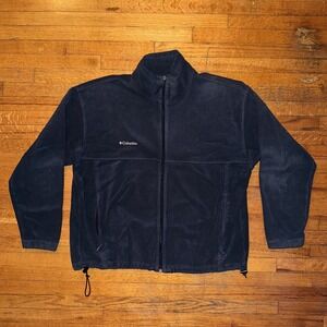 Columbia‎ Full Zip Fleece Navy Jacket Size XXL